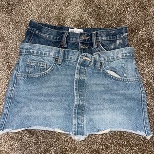 Zara denim skirt